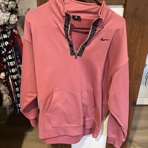 Pink nike quarter zip size medium